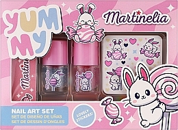 Набор для ногтей - Martinelia Yummy Nail Art Set (n/polish/2x3ml + n/file/1pcs + n/stickers) — фото N1