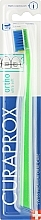 Духи, Парфюмерия, косметика Ортодонтическая зубная щетка, с углублением, зелено-синяя - Curaprox CS 5460 Ultra Soft Ortho