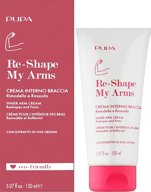 Крем з підтягувальним ефектом для внутрішньої частини рук - Pupa Re-Shape My Arms Inner Arm Cream — фото N2