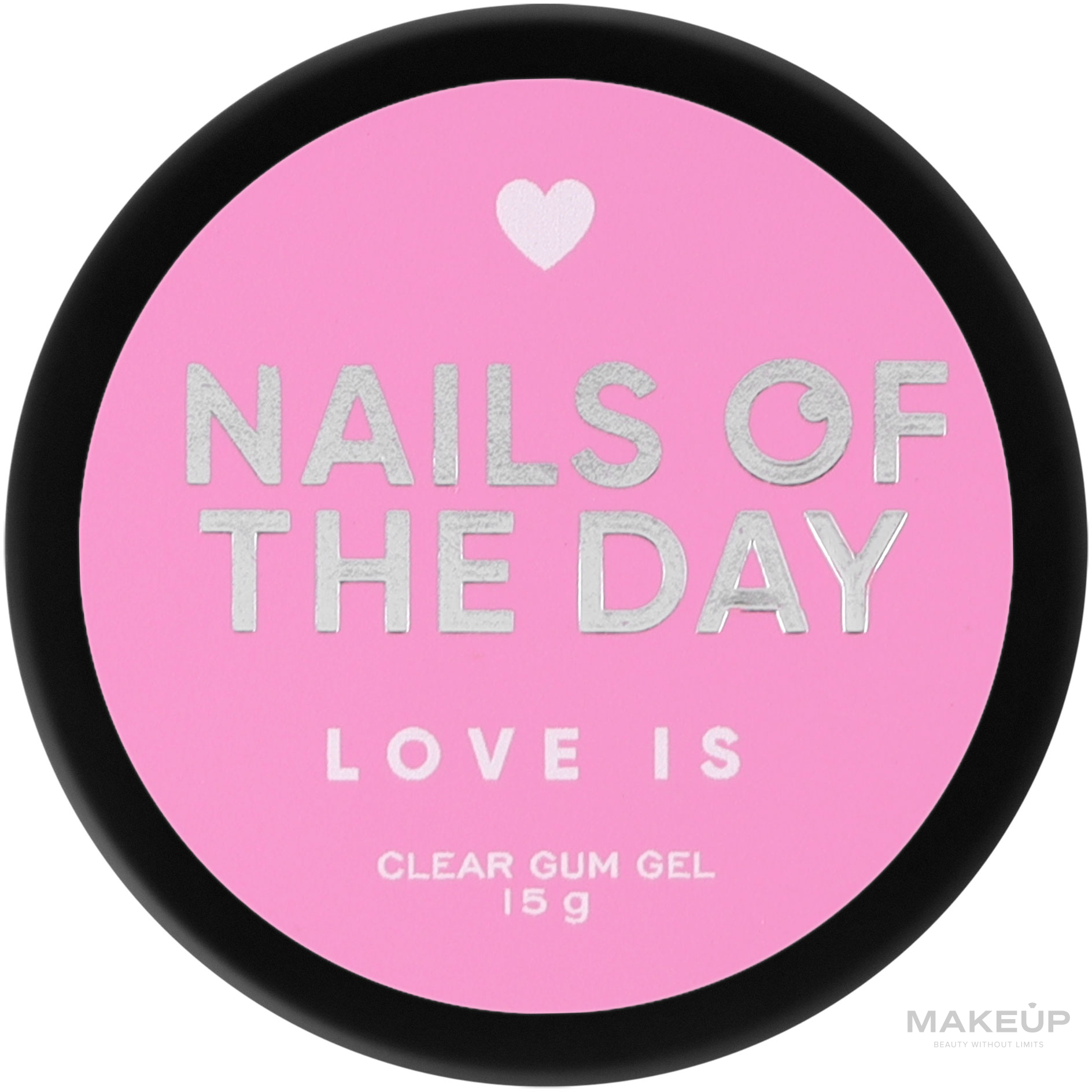 Гель-жвачка для объемных дизайнов - Nails Of The Day Love Is — фото Clear