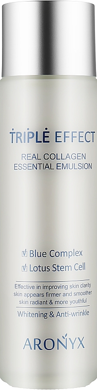 Антивікова есенція-емульсія з пептидами й колагеном - Medi Flower Aronyx Triple Effect Real Collagen Essential Emulsion — фото N1