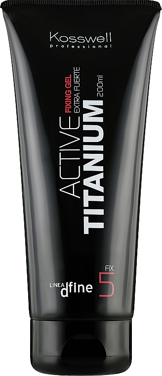 Гель с эффектом мокрых волос сильной фиксации - Kosswell Professional Dfine Active Titanium 5 — фото N1