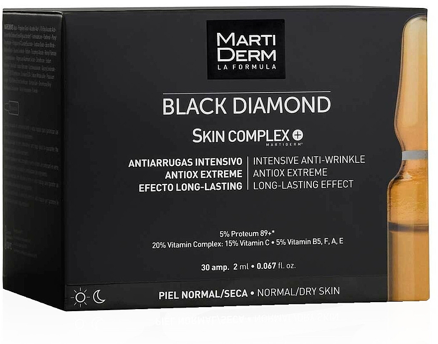 Антивозрастные ампулы для лица - Martiderm Black Diamond Skin Complex — фото N1