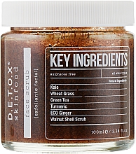 Очищувальний скраб для шкіри обличчя - D.E.T.O.X Skinfood Key Ingredients — фото N2