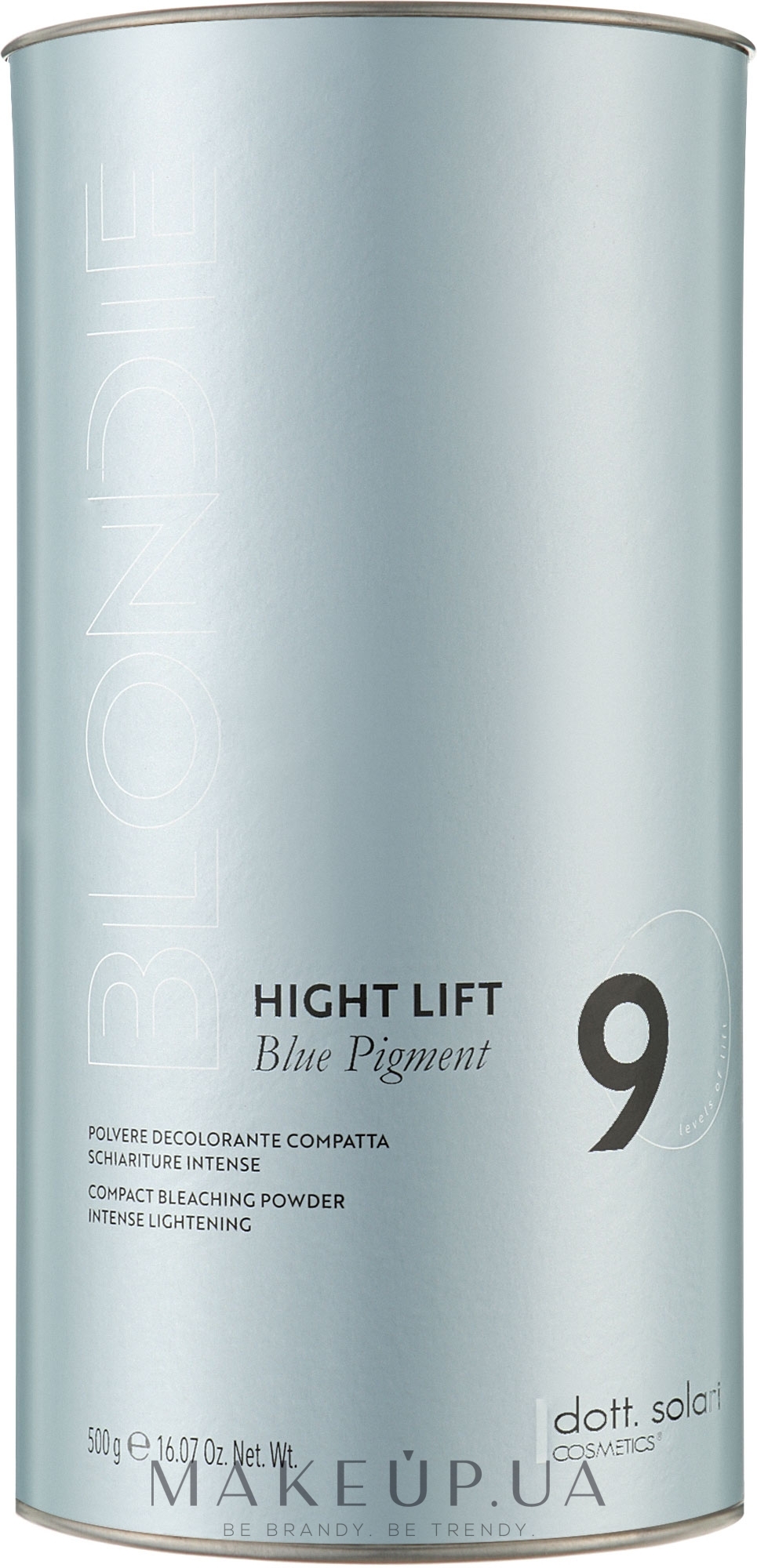 Обесцвечивающий порошок до 9 уровня, голубой - Dott. Solari Blondie Hight Lift 9 Blue Pigment — фото 500g
