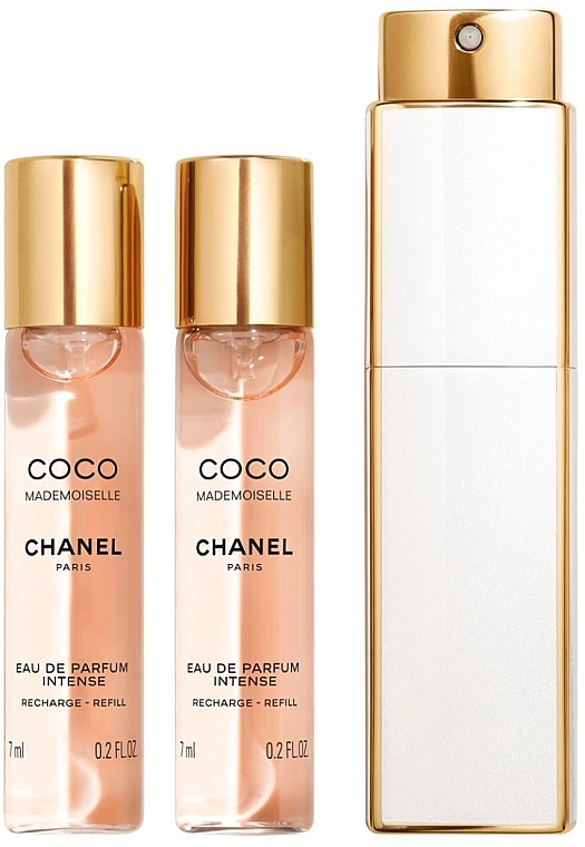 Chanel Coco Mademoiselle Eau de Parfum Intense Mini Twist and Spray - Набір (edp/7mlx3) — фото N1