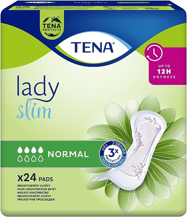Урологічні прокладки TENA LADY SLIM NORMAL, 24 ШТ. - TENA — фото N2
