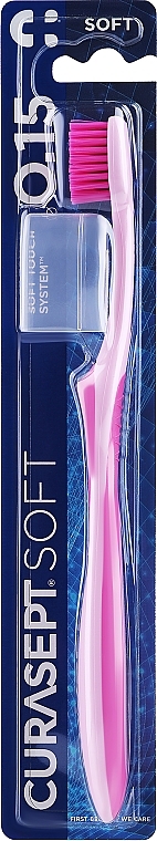Зубная щетка "Soft 0.15" мягкая, розовая - Curaprox Curasept Toothbrush — фото N1