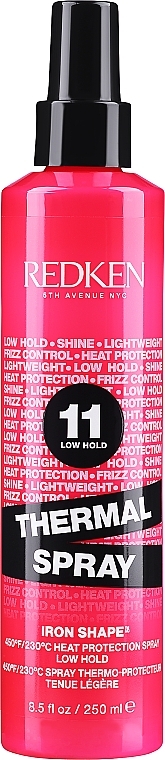 Защитный спрей легкой фиксации для термоукладки волос - Redken Iron Shape 11 Thermal Srpay — фото N1