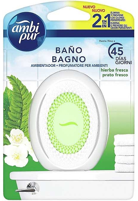 Ароматизатор для ванни "Свіжа трава" - Ambi Pur Bathroom Air Freshner  — фото N1