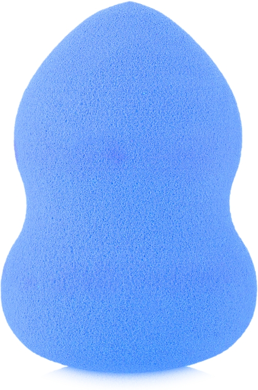 Спонж б'юті-блендер грушоподібної форми, синій - Omkara — фото N1