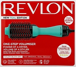 Духи, Парфюмерия, косметика Щетка-фен для волос - Revlon One-Step Volumiser New Edition Teal