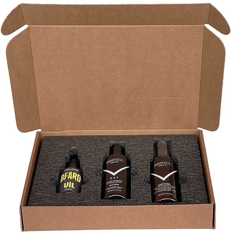 Набір - Men Rock Beardy Beloved Kit (b/wash/100ml + b/balm/100ml + b/oil/30ml) — фото N3