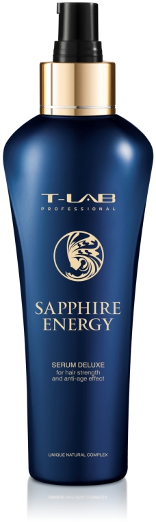 Сыворотка для силы волос и эффекта анти-эйдж - T-LAB Professional Sapphire Energy Serum Deluxe