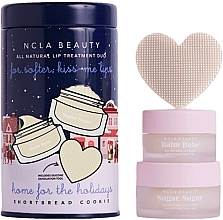 Набор - NCLA Beauty Home For The Holidays Lip Set (l/balm/10ml + l/scrub/15ml + massager)  — фото N1