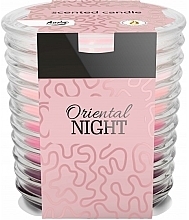 Ароматическая свеча в ребристом стакане "Восточная ночь" - Bispol Scented Candle Oriental Night — фото N1