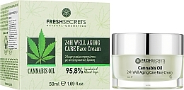 Крем для лица "Антивозрастной уход" - Madis Fresh Secrets Cannabis Oil 24Η Well Aging Care — фото N2