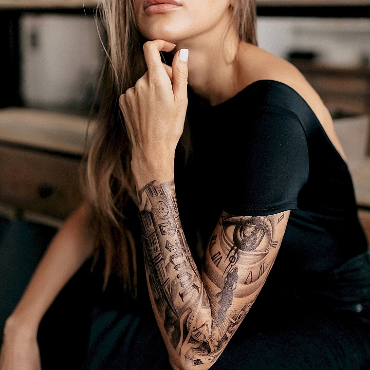 Татуировка рукав для девушек (70 фото)