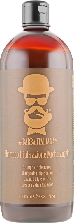 Тривалентный шампунь - Barba Italiana Michelangelo Shampoo — фото N5