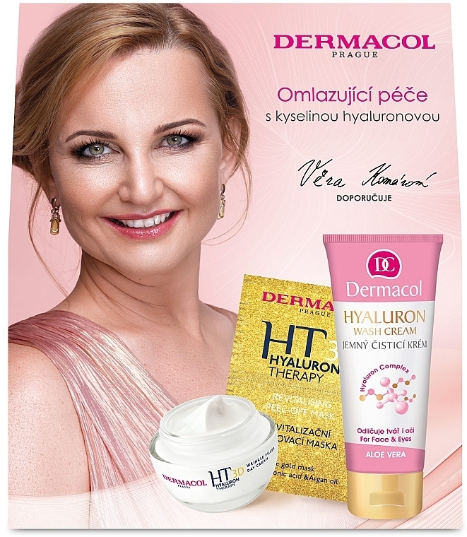 Набір - Dermacol 3D Hyaluron Therapy II (cr/50ml + wash/cr/100ml + mask/15ml) — фото N1