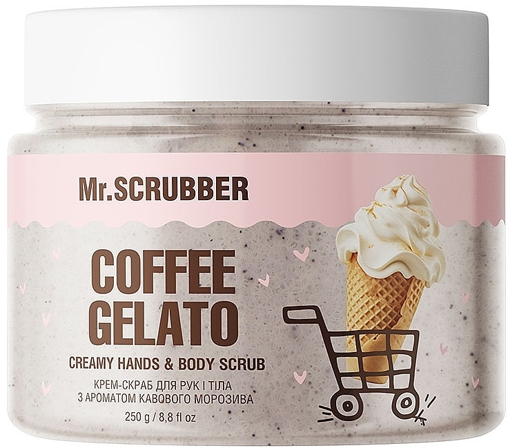 Крем-скраб для рук і тіла з ароматом кавового морозива - Mr.Scrubber Coffee Gelato