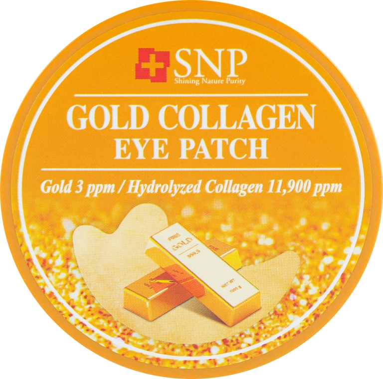 Гидрогелевые патчи для глаз с коллагеном и частицами золота - SNP Gold Collagen Eye Patch — фото N3