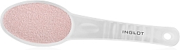 Парфумерія, косметика Пилка для педикюру керамічна, біла з рожевим - Inglot Ceramic Foot File