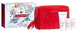 Набор - Clarins Body Care Essentials Set (b/lot/200ml + b/scr/30ml + h/cr/30ml + bag/1pc) — фото N1