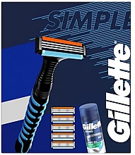 Набір - Gillette Sensor (razor/1pc + foam/75ml) — фото N1