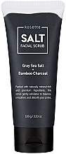 Парфумерія, косметика Сольовий скраб для обличчя - Kosette Salt Facial Scrub Gray Sea Salt + Bamboo Charcoal