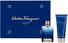 Парфумерія, косметика Salvatore Ferragamo Acqua Essenziale Blu - Набір (edt/30ml + sh/gel/50ml)