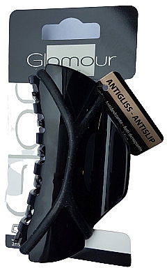 Заколка для волос, 0210, черная - Glamour — фото N1