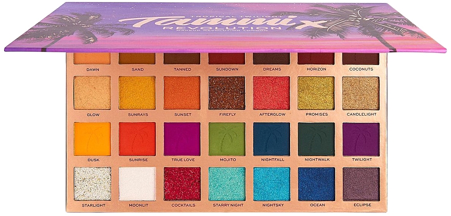 Палетка теней для век - Makeup Revolution x Tammi Tropical Twilight Shadow Palette — фото N2