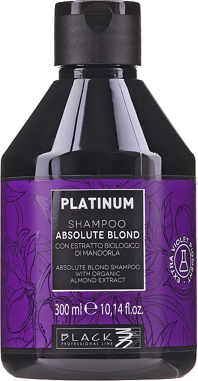 Шампунь для освітленого волосся - Black Professional Platinum Absolute Blond Shampoo — фото N1