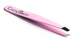 Пинцет для бровей, розовый - Cristyboom Cosmetics Professional Eyebrow Tweezers Pink — фото N3