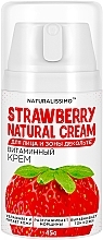 Парфумерія, косметика Вітамінний крем для обличчя й зони декольте з полуницею - Naturalissimo Strawberry Natural Cream