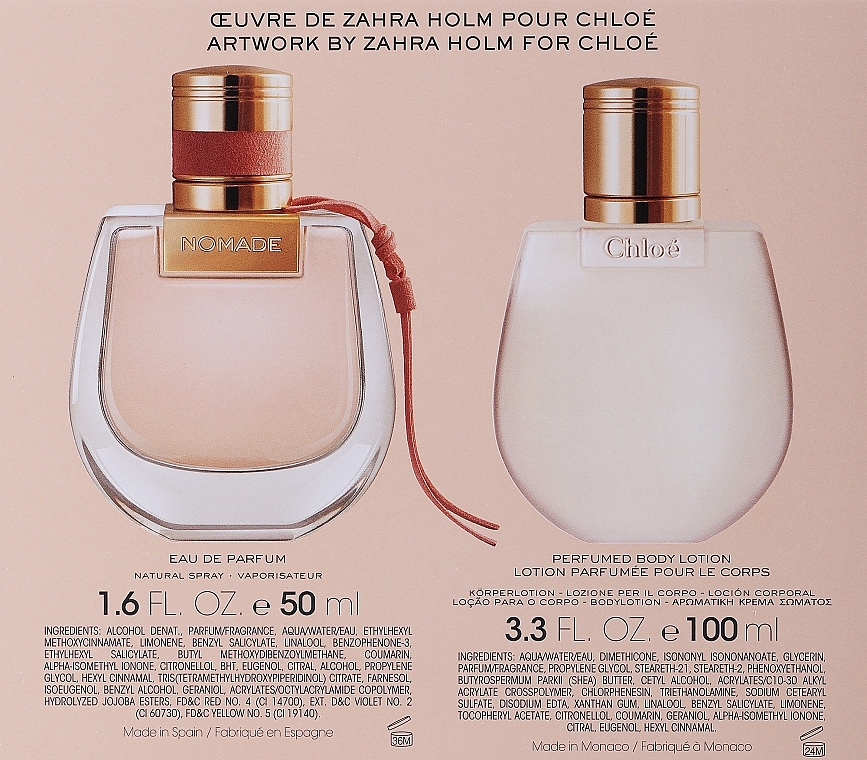 Chloe Nomade - Набор (edp/50ml + b/lot/100ml) — фото N4