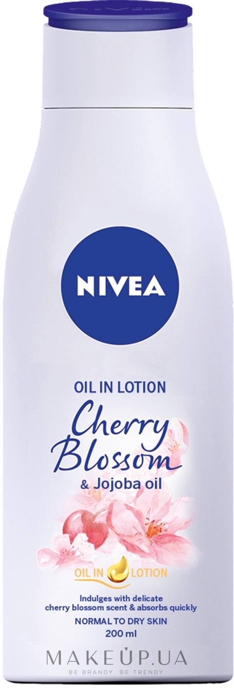 Лосьйон для тiла "Цвіт вишні та олія жожоба" - NIVEA Cherry Blossom & Jojoba Oil Lotion — фото 200ml