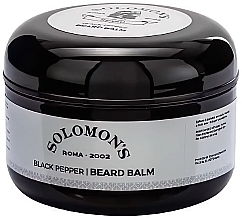 Бальзам для бороди "Чорний перець" - Solomon's Beard Balm Black Pepper — фото N1