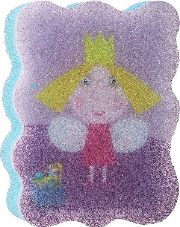 Мочалка банна дитяча, Princess Holly, синя - Suavipiel Ben & Holly's Bath Sponge — фото N1