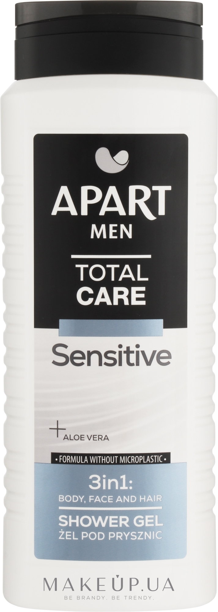 Мужской гель для душа 3в1 - Apart Men Total Care Sensetive 3in1 Shower Gel — фото 500ml