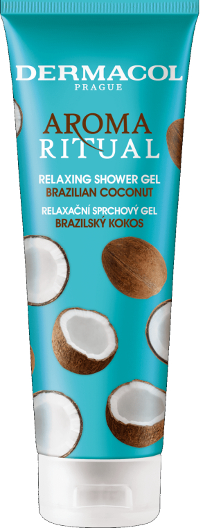 Гель для душу "Бразильський кокос" - Dermacol Aroma Ritual Shower Gel Brazilian Coconut — фото N1