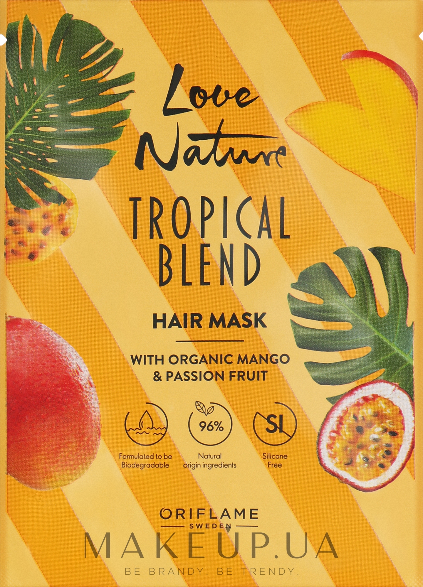 Маска для волос с органическим манго и маракуей - Oriflame Love Nature — фото 30ml