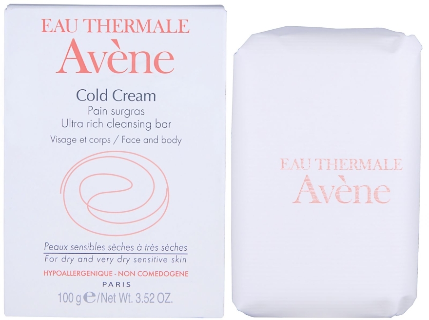 Мило живильне з охолоджувальним кремом - Avene Peaux Seches Cold Cream Soap — фото N1