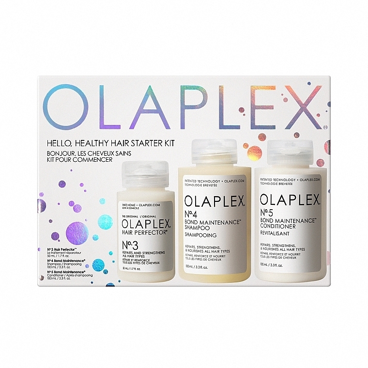 Набір - Olaplex Hello Healthy Hair Starter Kit (h/pr/50ml + sh/100ml + con/100ml) — фото N1