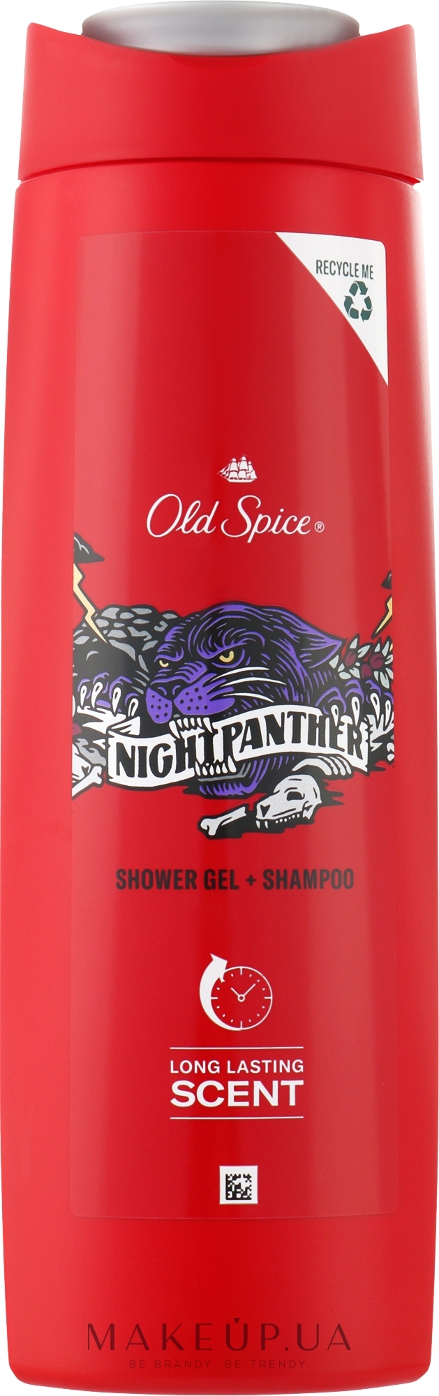 Шампунь-гель для душу - Old Spice Nightpanther Shower Gel + Shampoo — фото 400ml
