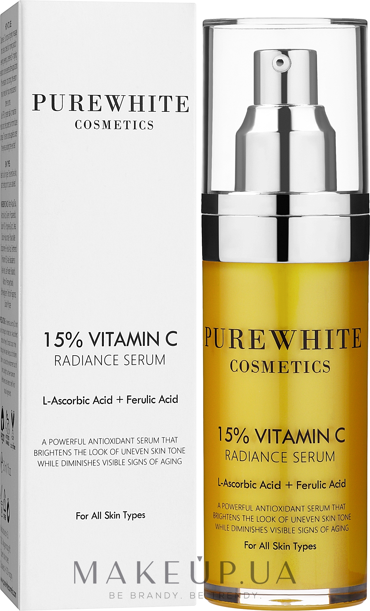 Сыворотка с витамином С - Pure White Cosmetics 15% Vitamin C Radiance Serum — фото 30ml
