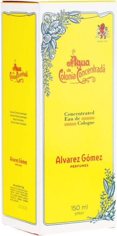 Alvarez Gomez Agua de Colonia Concentrada - Одеколон — фото N2