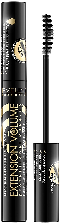 Туш для подовження вій - Eveline Cosmetics Extension Volume Professional Make-Up