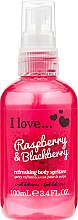 Духи, Парфюмерия, косметика Освежающий спрей для тела - I Love... Raspberry & Blackberry Body Spritzer